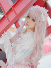 Lolita Parrucca Tea party Harajuku Fashion rosa delle fibre sintetiche per adulti per ragazzi 