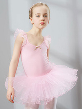 Trajes de dança de balé Lilás sem mangas Slim Fit Ballerina Tutu Vestidos para crianças
