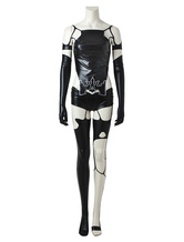 Halloween NieR: Automata 9S YoRHa No.9 Typ-S Nier: Automata Set Spiel mit Handschuhe&Unterhosen&Oberteil&Shorts&Stulpe Karneval Kostüm Fasching Kostüm