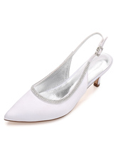 calçado para mulher com diamante de limitação elegante 2.4" Sapatos dedo do pé pontiagudo 