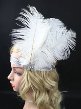 1920s Fashion Flapper Feather Headband Vintage Costume Accessories For women Halloween