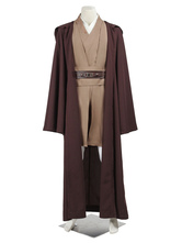 Star Wars Jedi Knight Mace Windu Costume Cosplay pantaloni&canotta&cappotto&cintura&Accappatoio in panno uniforme set Film 