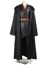 Star Wars Jedi Knight Anakin Skywalker Costume Cosplay set in panno uniforme pantaloni&cappotto&cintura&Accappatoio Film 
