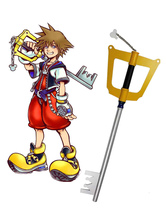 Arme de cosplay de Sora de Kingdom Hearts en bois 