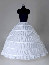 Petticoat für Hochzeit Polyester A-Linie in Weiß 