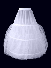 Wedding Petticoat White 3 Hoop Bridal Crinoline Skirt Slip