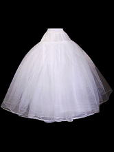 Белая свадебная петтикотская тюльская свадебная кринолинская нижняя юбка