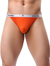 Men T Back Orange Letter Print Thong Cut Out Lingerie sexy