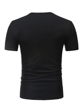 Black Men T Shirt Animal 3D Print Cotton Top Short Sleeve T Shirt ...