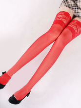 Saloon Girl Stockings Knee High Socks Women Carnival Costume Accessories