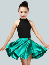 Dance Costumes Latin Dancer Dresses Kids Sleeveless GirlsTop Short Skirt Dancing Wears Outfit Carnival