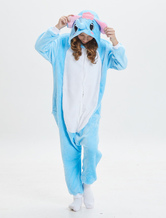 Elephant Kigurumi Onesie Kids Pajamas Blue Winter Sleepwear Mascot Animal Carnival Costume onesie pajamas