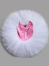 Vestido de balé rosa Tutu Ballerina Dress Straps Ballet Dance Costume