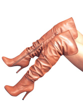 womens wide calf thigh high boots