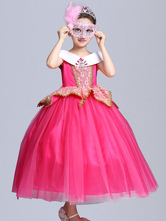 Princess Aurora Costume Halloween Kids Cosplay Dress Sleeping Beauty Disney Rose Little Girls Dresses