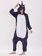 Kigurumi Pajamas Unicorn Dreaming Stars Onesie Adults Unisex Flannel Winter Sleepwear Animal Costume Halloween