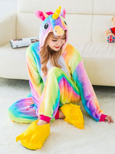 Dreaming Unicorn 2024 Kigurumi Pajamas Flannel Winter Sleepwear Halloween Costume