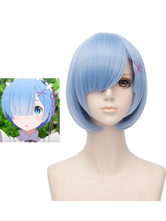 Re Zero Starting Life In Another World Rem Cosplay Wig Halloween