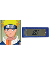 Fasching Naruto Ninja Leaf Village Stirnband blau Cosplay 