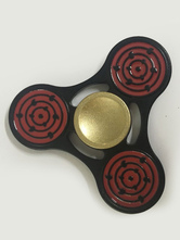 Fidget Spinner de metal de Naruto de color borgoña para hombre 