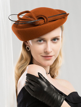 Vintage Wool Hat Women Royal Headpieces Retro Hair Accessories Halloween