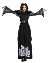 魔女の衣装ハロウィン死体の花嫁のドレスは女性のために設定