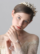 Wedding Bracelet Rhinestone Pearls Jewelry Bridal Accessories