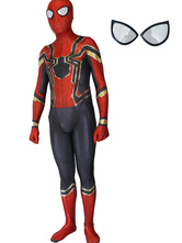 Spider-Man Cosplay Film Spider Man en Rouge Combinaison en Spandex Marvel Comics pour adultes Déguisements Halloween