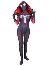 Marvel Comics Spider Mujer Gwen Purple Cosplay Jumpsuit Marvel Comics Cosplay Disfraz