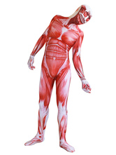 Halloween Kostüm Cosplay Angriff auf Titan Lycra Spandex Jumpsuit Cosplay Kostüm Fasching Kostüm
