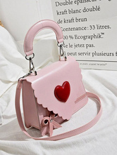 Sweet Lolita Bag Pink PU Leder Handtasche Lolita Zubehör