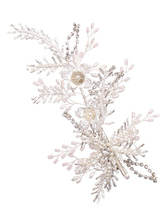 Kopfbedeckungen Hochzeit Kopfbedeckungen Perle Blume Metall Braut Haarschmuck
