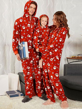 Costume Holloween Tuta natalizia per la famiglia rossa Pajamar per la famiglia Halloween
