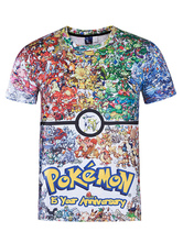 Pokemon Go Pokemonster Anime 3D manches courtes impression T Shirt