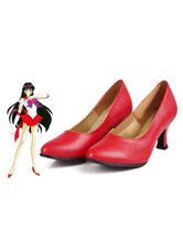 Chaussures de cosplay Sailor Moon chaussures Sailor Mars Raye Hino