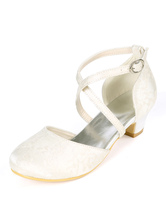 Flower Girl Shoes Ivory Lace Party Shoes For Kids