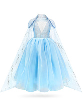 Blumenmädchenkleider mit eckigem Ausschnitt Lace Ärmel Tee-Länge Prinzessin Silhouette Buttons Kinder Partykleider