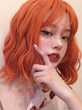 Oragnge Red Lolita Wig Pelucas cortas y rizadas de Lolita