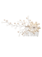 Accessori per capelli in perle imitazione metallo pettine copricapo da sposa per la sposa