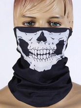 Disfraz Halloween Negro PZ9 Máscara de hacker que cubre pañuelos Cráneo Inconsútil Call of Duty Ghosts Cubierta de la boca Bufanda Cuello Polaina Halloween