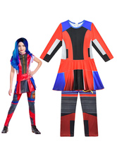 Girls Evie Descendants 3 Disney Costumes Onesies One Piece Dress Christmas Halloween Cosplay Costumes Outfits