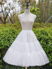 Brauthochzeitspetticoat Schöner zweistufiger weißer Petticoat aus Tüll