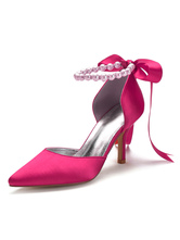 escarpins rose poudré mariage