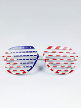 Amerikanische Flagge Sterne und Streifen Shutter Shades Zentai Anzug Sonnenbrille