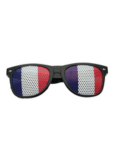 Frankreich Flagge Shutter Shades Zentai Anzug Sonnenbrille