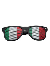 Italie Flag Shutter Shades Zentai Suit Lunettes de soleil