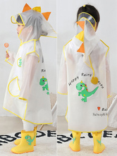 Disfraz de Cosplay de Halloween de dinosaurio Poncho de lluvia para niños