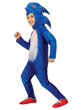 Sonic The Hedgehog Sonic Jumpsuit Three Piece Set Cosplay Costume Halloween