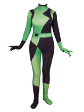Kim Possible Shego Jumpsuit Zentai Cosplay Costume Carnival