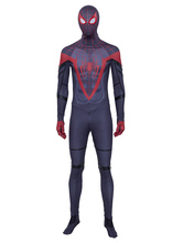 Spider Man Into The Spider Verse Miles Spider Man Disfraz de Cosplay de Halloween Traje Zentai